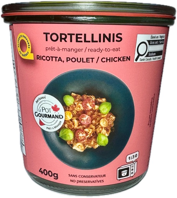 Tortellinis ricotta & poulet